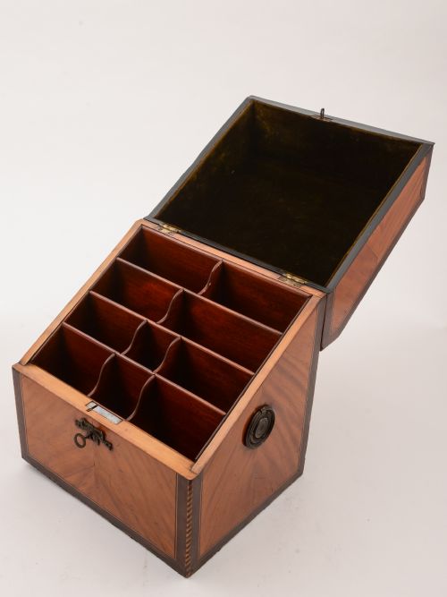 French King Wood Document Box Circa 1800