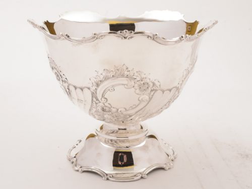 Edwardian Embossed Silver Plated Bowl Circa 1905
