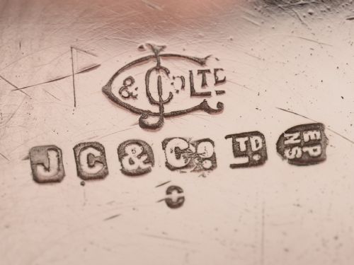 Edwardian Embossed Silver Plated Bowl Circa 1905