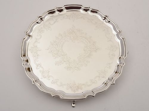 Edwardian Silver Plated Salver Circa 1905