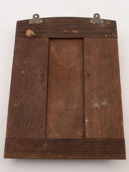 Edwardian Brass and Oak Letters/Papers Rack Circa 1905