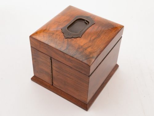 Victorian Figured Walnut Jewellery Box Circa 1890