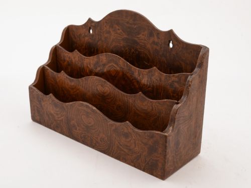 Victorian Paper Mache Document Rack Circa 1890