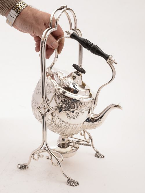 Edwardian Silver Plated Kettle on Stand Circa 1905