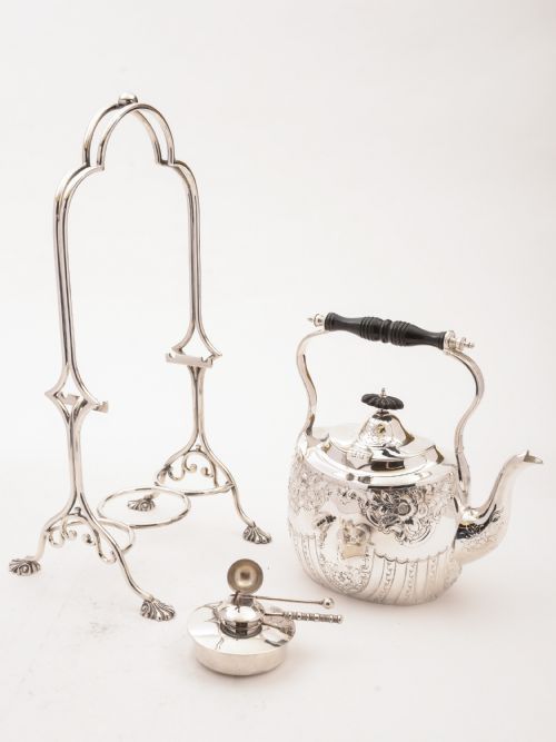 Edwardian Silver Plated Kettle on Stand Circa 1905