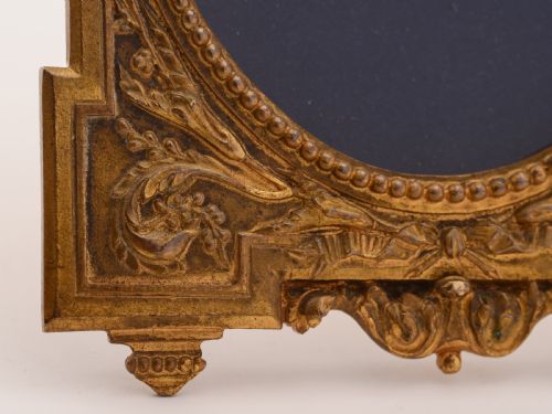 French Cast Brass Photo Frame Circa 1900