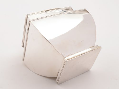 Edwardian Silver Plated Tea Caddy Circa 1905