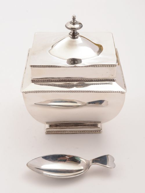 Edwardian Silver Plated Tea Caddy Circa 1905