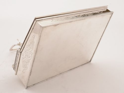 Victorian Silver Plated Ink Stand 1868