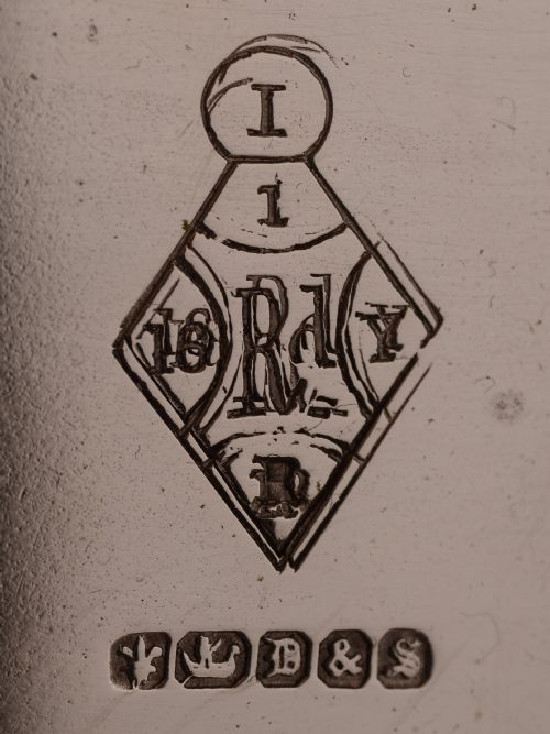 Victorian Silver Plated Ink Stand 1868