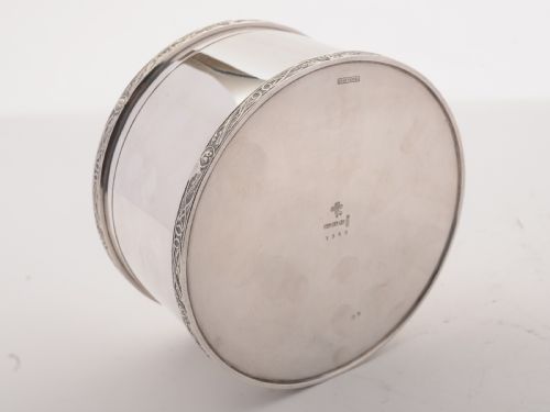 Art Deco Silver Plated Biscuit Box Circa 1930