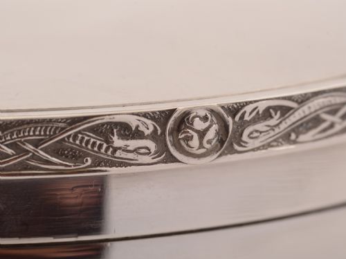 Art Deco Silver Plated Biscuit Box Circa 1930