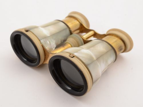 French Brass and Mother of Pearl Opera/Theatre Glasses