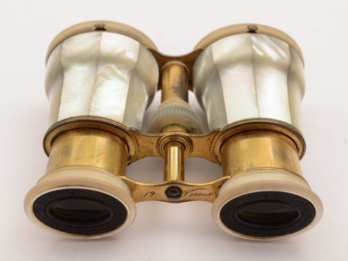 French Brass and Mother of Pearl Opera/Theatre Glasses