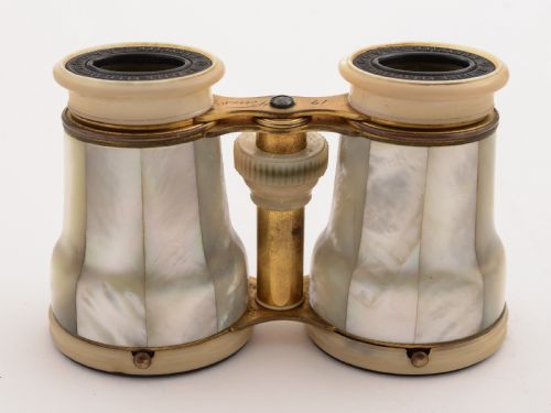 French Brass and Mother of Pearl Opera/Theatre Glasses