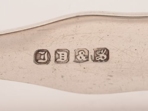 Edwardian Glass Ice Bucket with Tongs Circa 1905