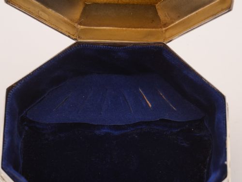 Art Deco Silver Jewellery Box Chester 1924