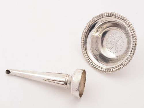 Victorian Silver Plated Wine Funnel Circa 1890