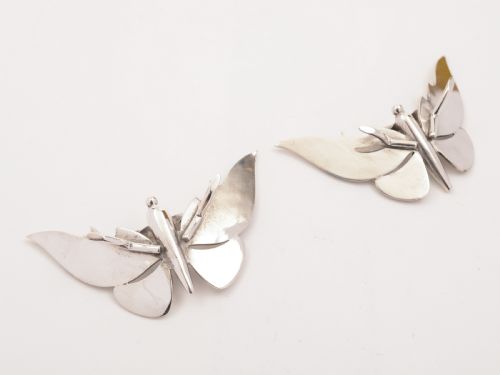 Pair of Victorian Butterfly Knife Rests Circa 1890