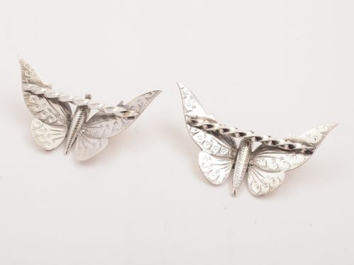 Pair of Victorian Butterfly Knife Rests Circa 1890