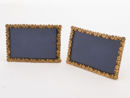 Pair of Edwardian Brass Photo Frames Circa 1905