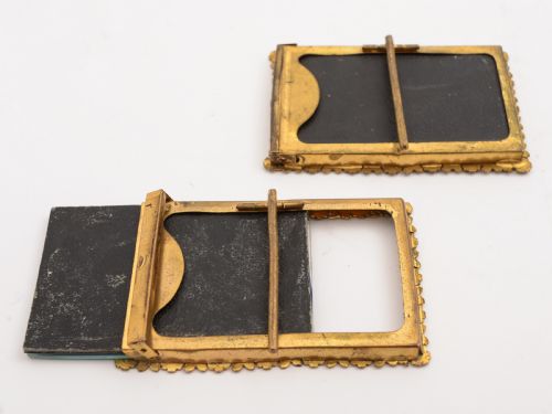 Pair of Edwardian Brass Photo Frames Circa 1905