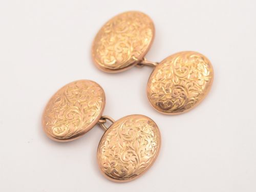 Pair of Edwardian 9kt Gold Cuff-links Circa 1905