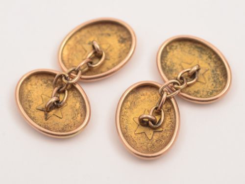 Pair of Edwardian 9kt Gold Cuff-links Circa 1905