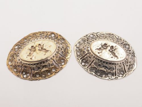 Pair of .800 Silver Bon Bon Dishes Circa 1900