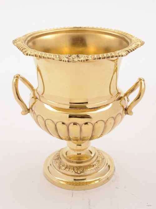 Edwardian Gold-Plated Champagne Ice Bucket Circa 1905