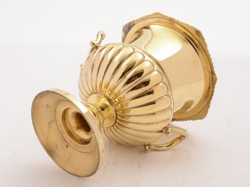 Edwardian Gold-Plated Champagne Ice Bucket Circa 1905