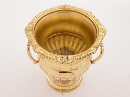 Edwardian Gold-Plated Champagne Ice Bucket Circa 1905