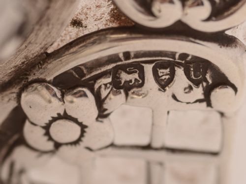 Victorian Silver Topped Glug Glug Decanter London 1895