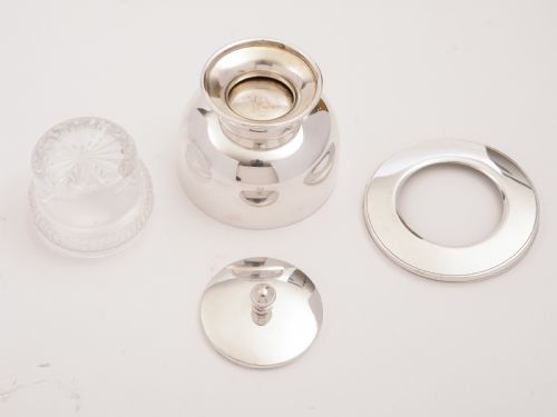 Art Deco Silver Plated Caviar Dish Circa 1930