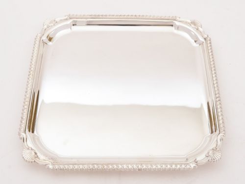 Art Deco Silver Plated Salver Circa 1930