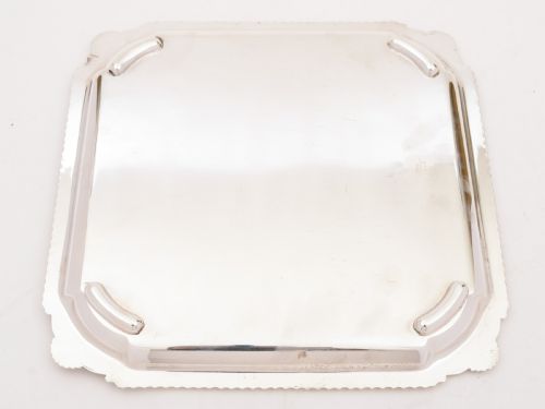 Art Deco Silver Plated Salver Circa 1930