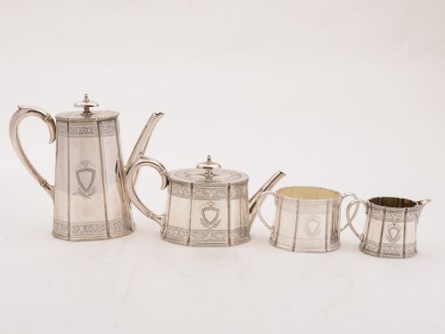 Victorian Bachelors Tea and Coffee Set Circa 1870