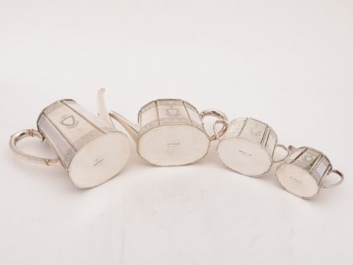 Victorian Bachelors Tea and Coffee Set Circa 1870