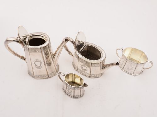 Victorian Bachelors Tea and Coffee Set Circa 1870