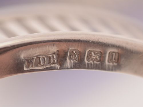 Pair of Silver Edwardian Butter Dishes Birmingham 1910