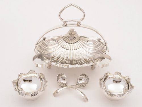 Victorian Silver Plated Strawberry Dish Circa 1890