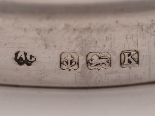 Art Deco Silver and Enamel Topped Jar 1934