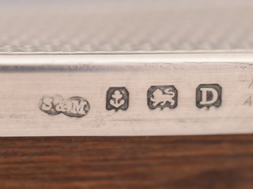 Art Deco Large Silver Photo Frame Birmingham 1928