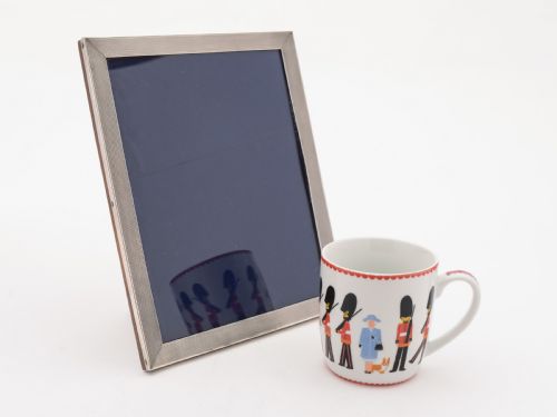 Art Deco Large Silver Photo Frame Birmingham 1928