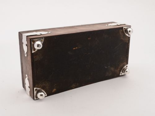 Victorian Oak and Silver Plated Cigar/Smokers Box