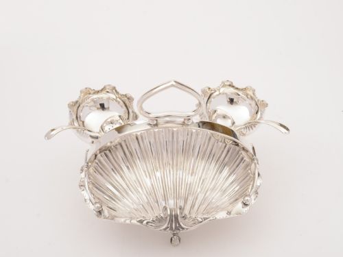 Victorian Silver Plated Strawberry Dish Circa 1890