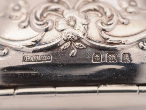 Silver Art Nouveau Purse Birmingham 1909