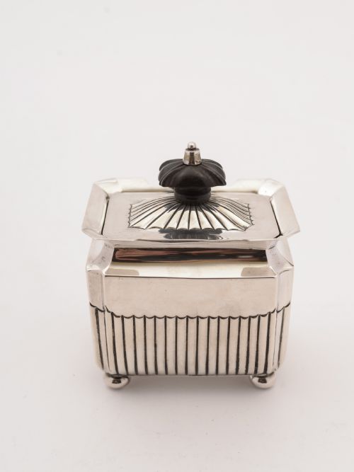 Victorian Silver Tea Caddy London 1893