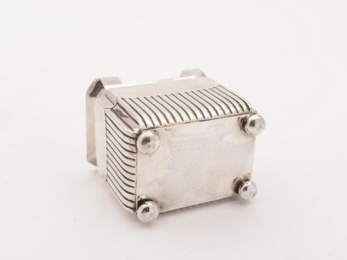 Victorian Silver Tea Caddy London 1893