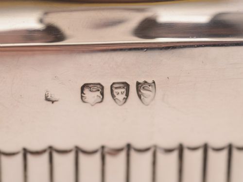 Victorian Silver Tea Caddy London 1893